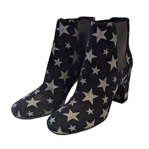 Saint Laurent Suede Star Ankle Bootie